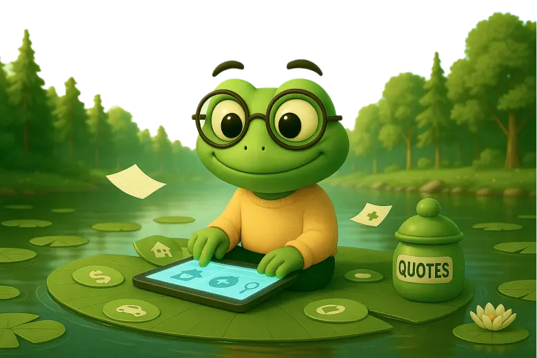 Frog Insurance Pond Insurance | Meet Ollie: Your insurance-savvy advisor